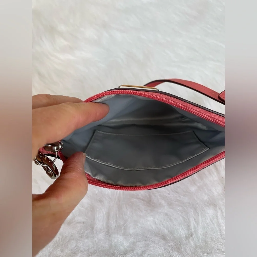 Coach Pink Leather Women's wristlet